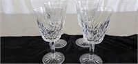 4 stemware all marked Waterford