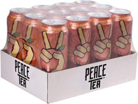 New Peace Tea Peach Party 695mL Cans, 12 Pack e