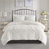 New Madison Park Tufted Chenille 100% Cotton Duvet