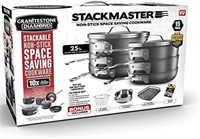 New GRANITESTONE Stackmaster 15pc Cookware Set
