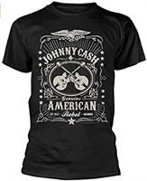 Sealed Johnny Cash Men's American Rebel T-Shirt