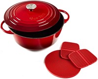 New Uno Casa Enameled Cast Iron Dutch Oven with