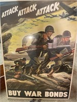 War bonds poster dated 1942 us printing