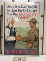 WW1 war bonds poster by sackett & wilhelms Corp