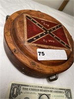 Wooden replica confederate canteen