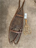 Adult and child snow shoes 1950s era - made in