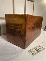 Dovetailed wooden blasting cap box
