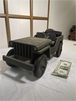 Wooden handmade Jeep
