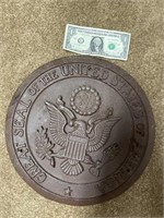Cast iron United States seal