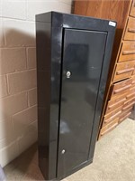 Metal locking cabinet 21inches wide by 65 inches