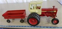 Farmall International tractor and Ertl trailer