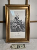 Daniel Boone framed engraving