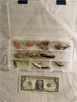 11 fishing lures wooden early