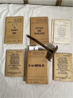 Lot of 7 department of army field manuals with