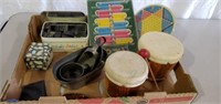 Child's musical instruments and games