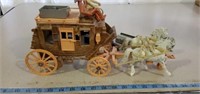 Vintage Roy Rogers stage coach with accessories
