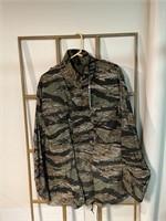 Camouflage Field Jacket Size Large