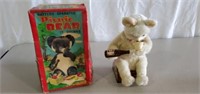 Battery operated vintage picnic bear