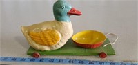 Vintage duck pull toy marked Germany