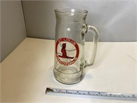 Large St Louis Cardinals Glass Mug