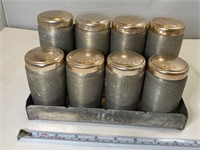 Mid Century Aluminum Spice Rack