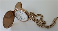 14K WALTHAM POCKET WATCH - NUMBERED