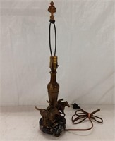 1930s KENTUCKY DARBY MARBLE BASE LAMP - 21"