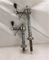 CHROME FRENCH BEER TAPS - 24"&16"