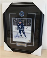 SIGNED WENDEL CLARK FRAMED PRINT - 16.5" X 20.5"