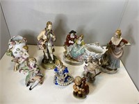 Vtg Ceramic & Porcelain Figures Lot
