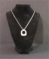 STERLING SILVER NECKLACE - MARKED