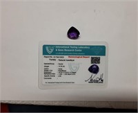 NATURAL AMETHYST - WITH COA CARD