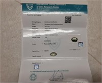 NATURAL PRASEOLITE - WITH COA CARD