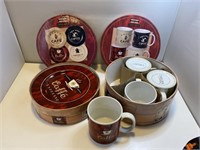 8 Piece Coffee Mugs and Plates Set