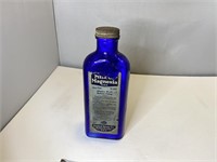 Vtg Milk of Magnesia Blue Bottle