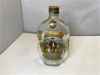 Vtg Old Quaker Whiskey Bottle