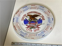 1976 200th Anniversary American Calender Plate