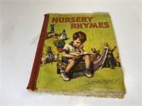 Vtg Hampton Publishing Cloth Nursery Ryhmes Book
