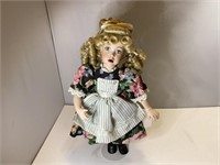 Porcelain Goldie Stand Up Doll