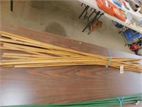 20 Six Foot Long Bamboo Plant Support Sticks