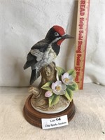 Downy Woodpecker by Andrea Porcelain Figurine