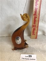 Handblown Pilgrim Glass Swan Figurine