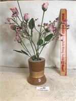 Vintage Wooden Hand Turned Flower Bud Vase