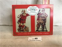 1994 Coca-Cola Santa Playing Cards Tin & Box