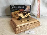 1922 Ford Wood Box w/ Playing Cards