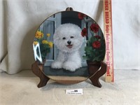 Maltese? Collector's Plate with Stand