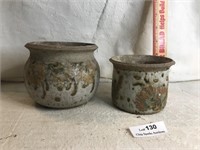 2 Vintage Signed Pottery Bowls