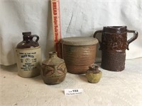 Lot of Vintage Stoneware Pottery Pieces