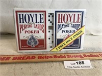 New- Hoyle Poker Playing Cards Sets & Dice