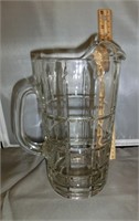 DG-6 10" cut glass ice lip pitcher